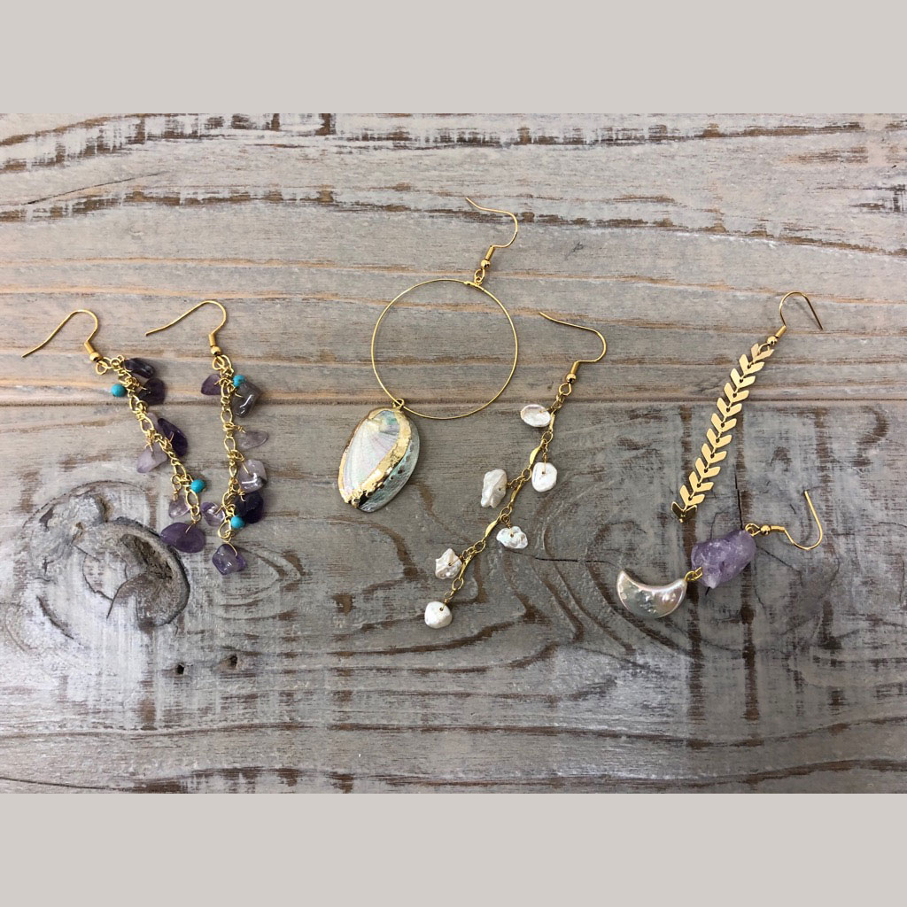 貝パールとアメジスト