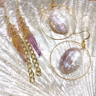 貝パールとアメジスト