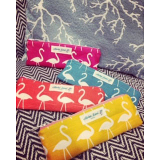 フラミンゴ柄歯ブラシケース